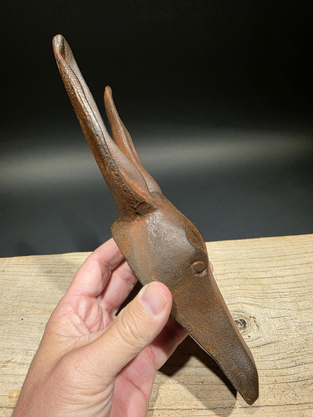 10" Antique Style Cast Iron Donkey Head Boot Jack
