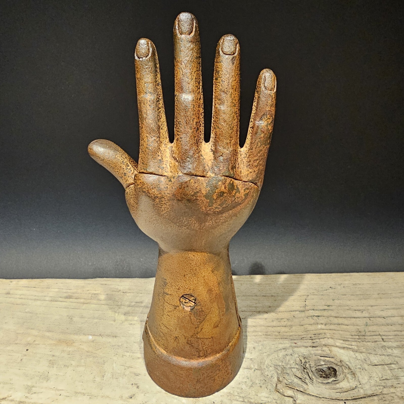 Vintage Antique Style Cast Iron Coca Cola Hand Coin Bank