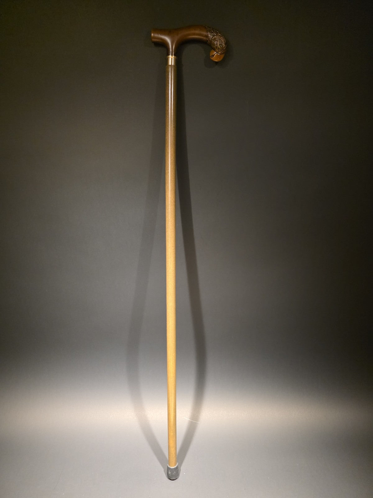 36" Antique Style Parrot Head Walking Stick Cane