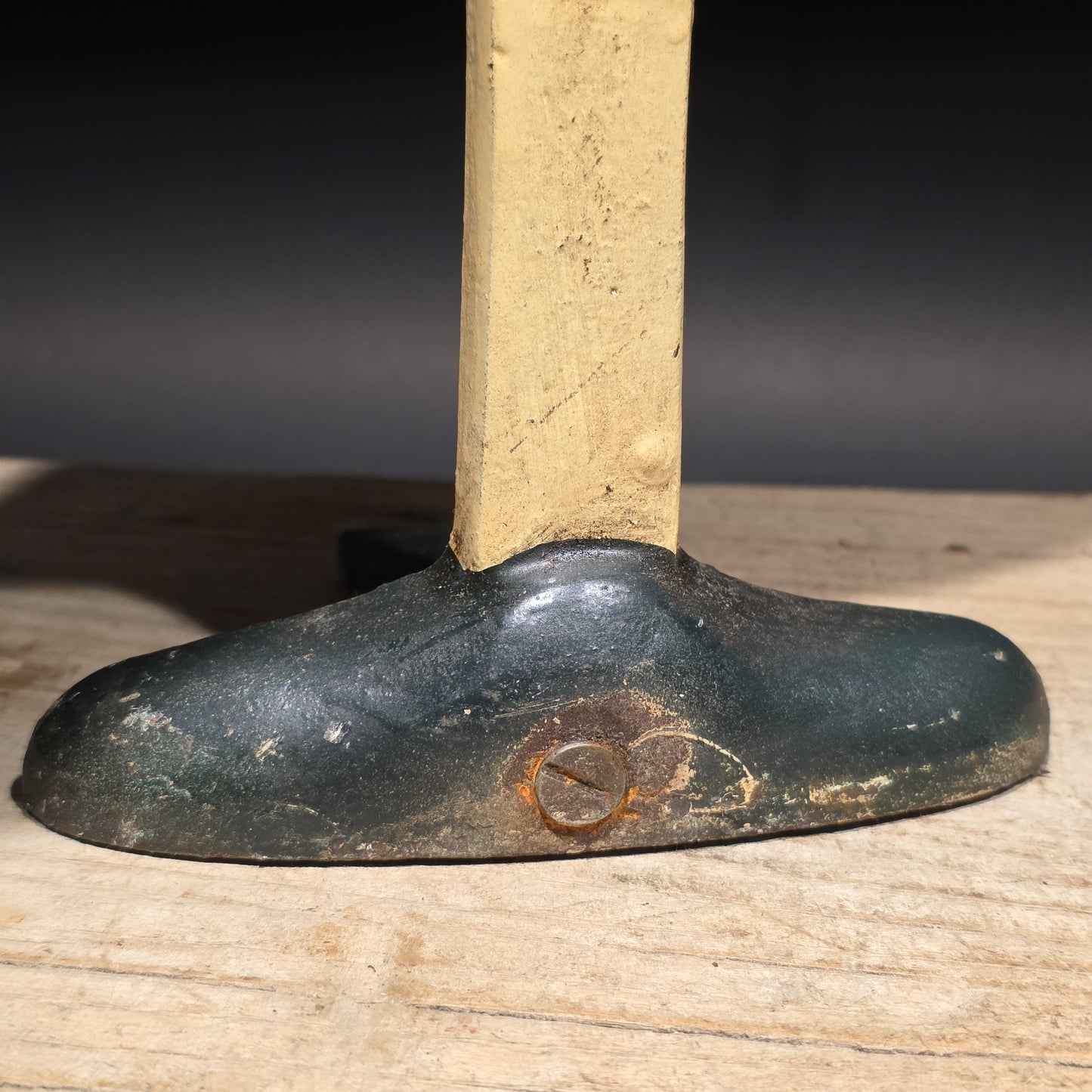 9.5" Vintage Style Texaco Cast Iron Doorstop Lollipop Sign Base Advertising