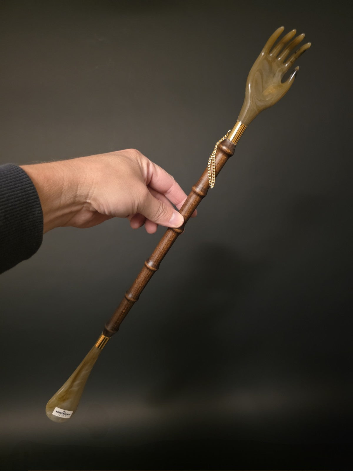 22" Vintage Style Shoehorn Hand Back Scratcher