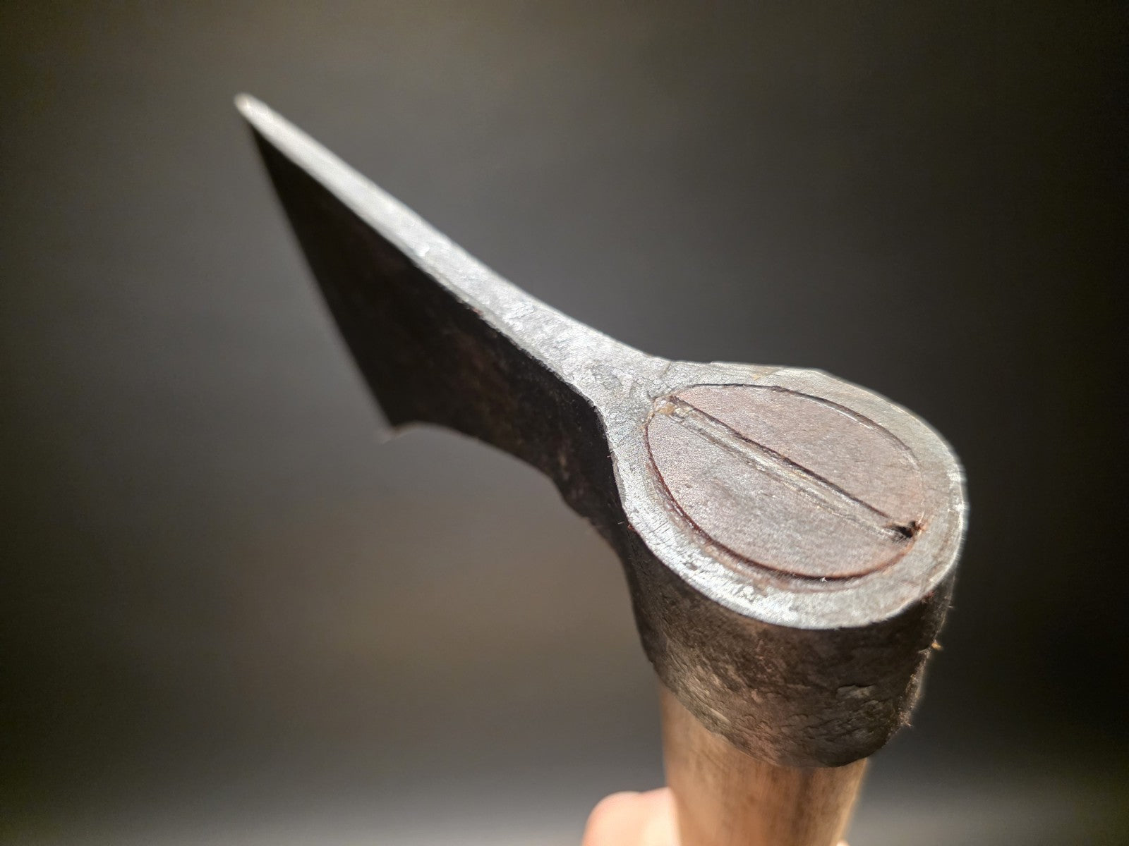 Vintage-Style Camp Axe with Wood Handle