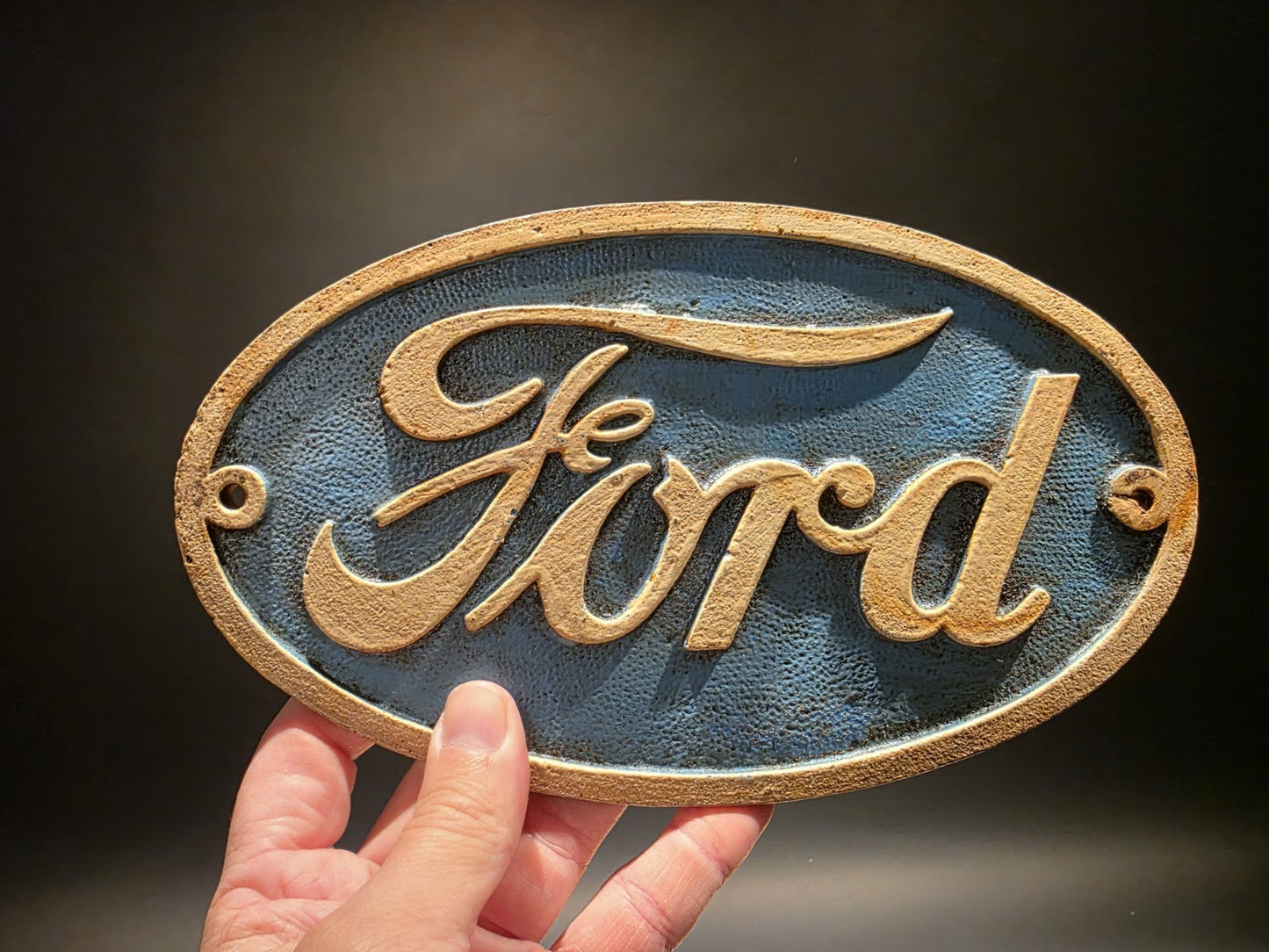 Antique Vintage Style Cast Iron Ford Plaque Sign