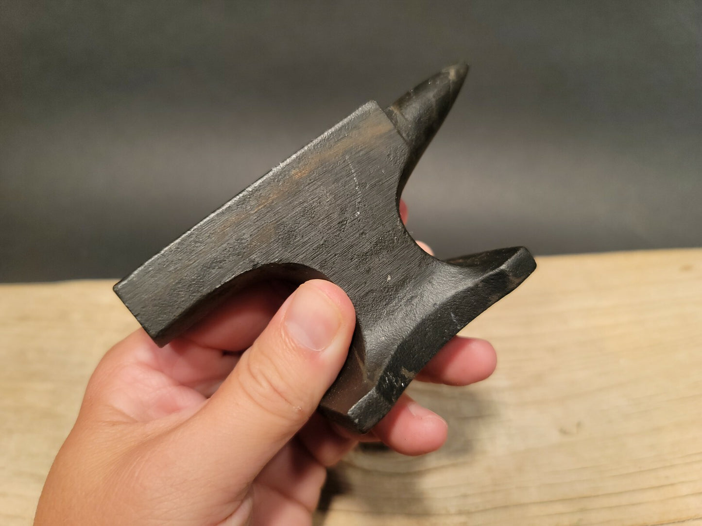 Vintage Antique Style Cast Iron "John Deere"  Miniature Anvil