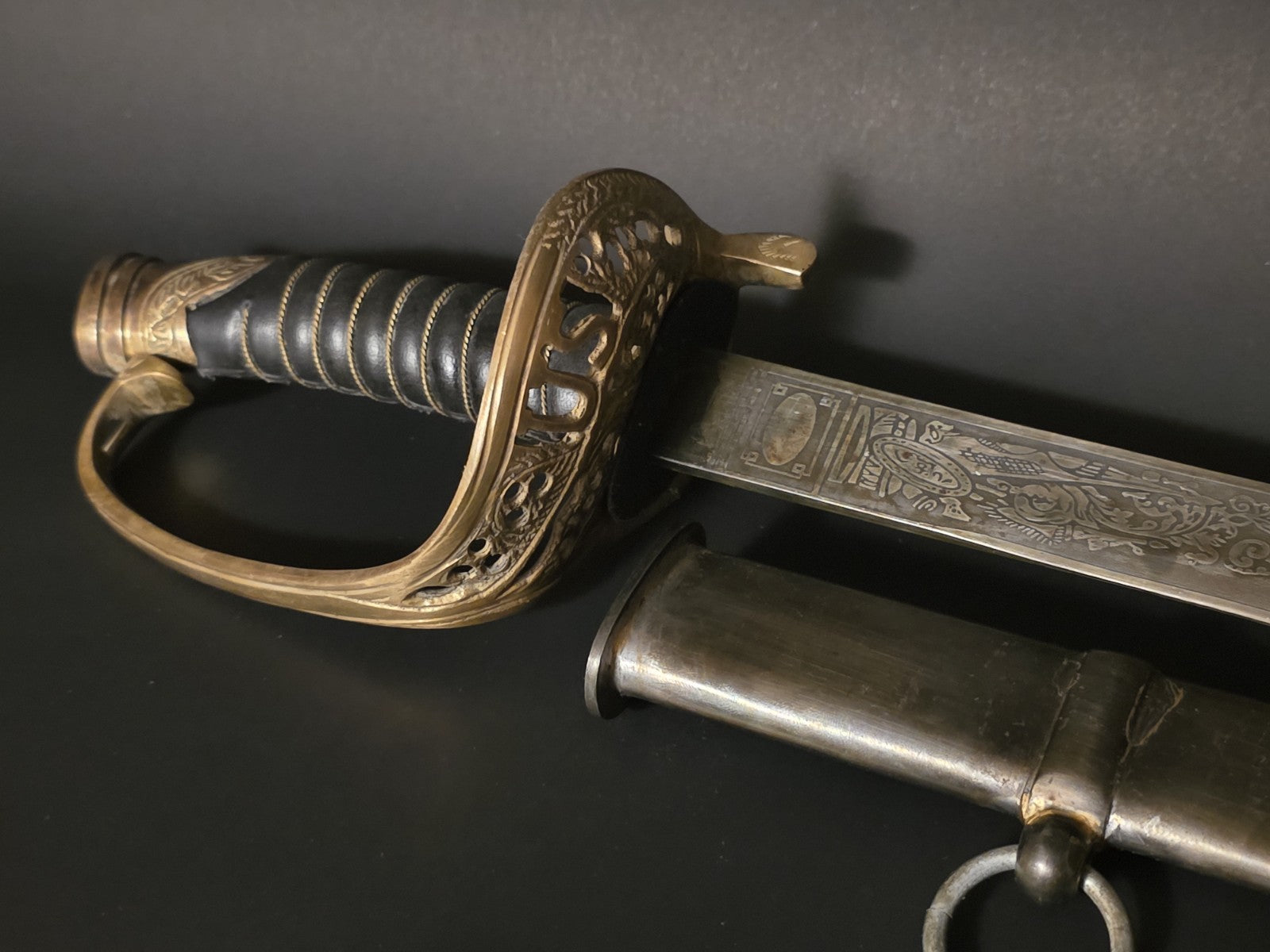 Antique-Style 1850 Union Officer’s Civil War Sword