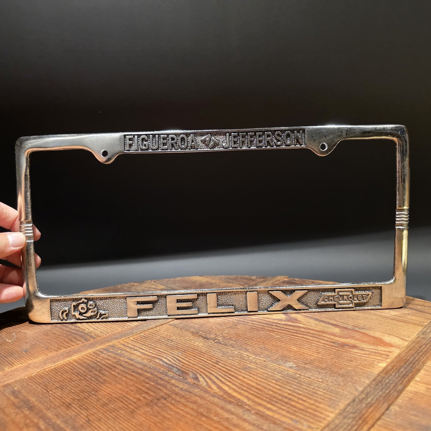 Felix Chevrolet License Plate Frame – Figueroa Jefferson Los Angeles
