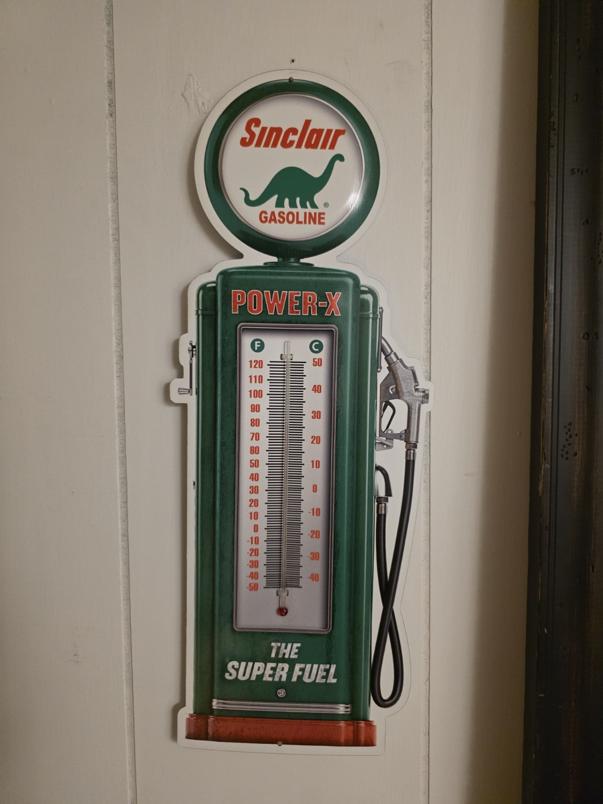 17 1/2 " Metal Vintage Style Sinclair Thermometer Sign