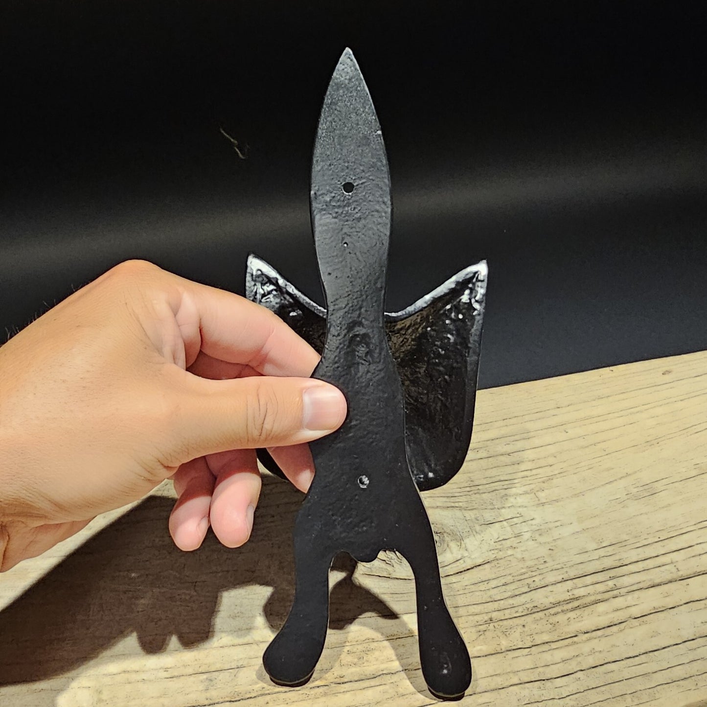Antique Vintage Style Black Cast Iron FOX Head DOOR KNOCKER Hardware