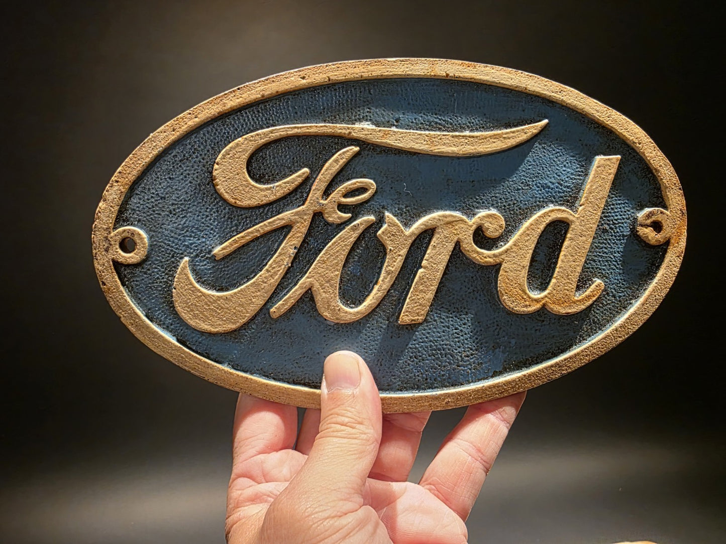 Antique Vintage Style Cast Iron Ford Plaque Sign
