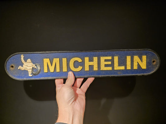 19 1/2" Antique Vintage Style Cast Iron Automotive Advertising Plaque Sign