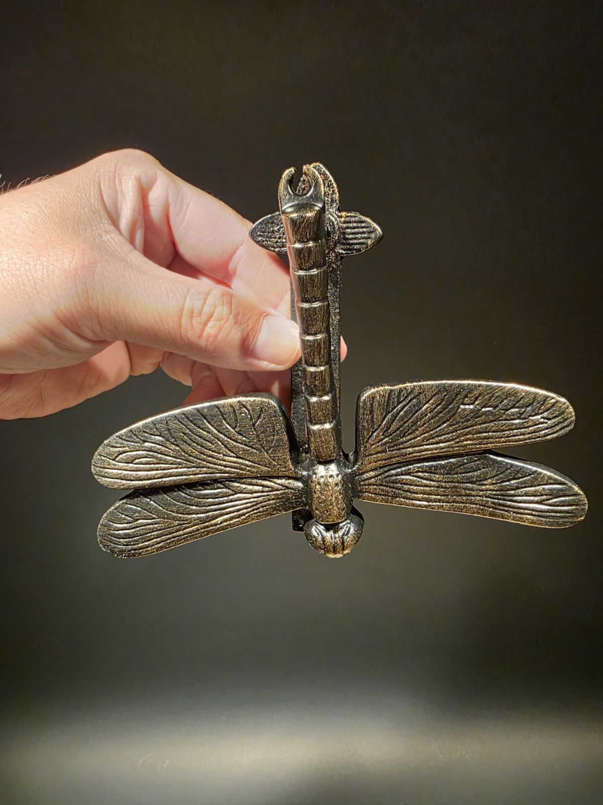 Antique Brass Vintage Style Cast Iron Dragonfly Door Knocker
