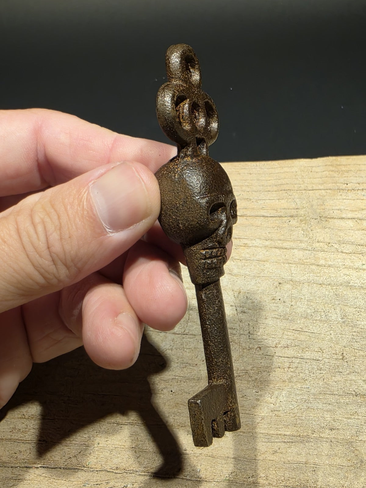 3 1/2" Antique Style Cast Iron Large Skeleton Church Key