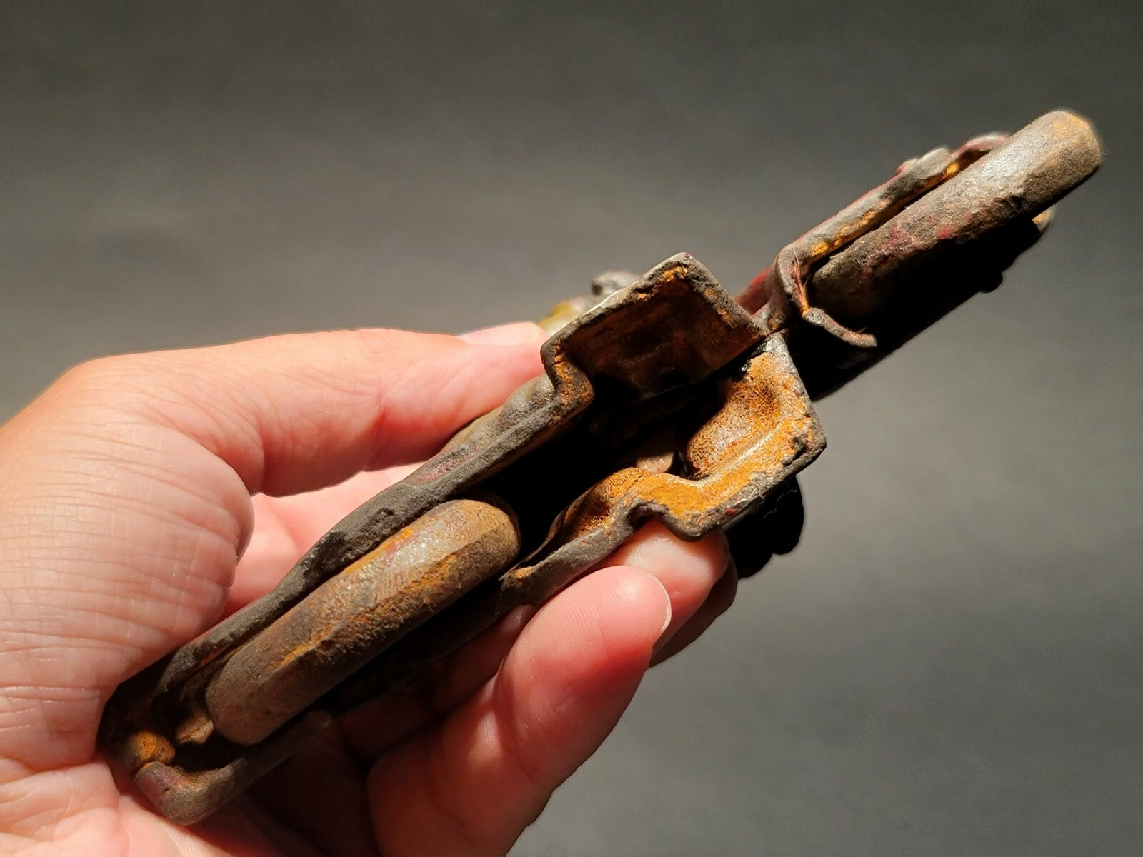 Antique Vintage Style Cast Iron Toy Motorcycle Police Patrol Rider 