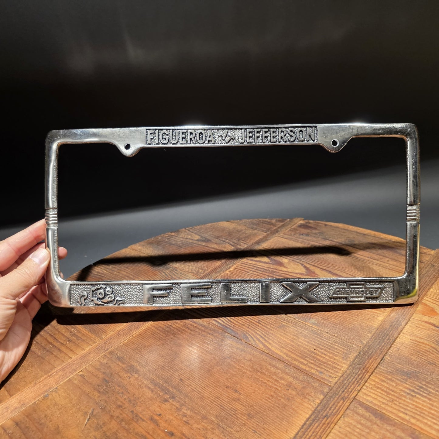 Felix Chevrolet License Plate Frame – Figueroa Jefferson Los Angeles