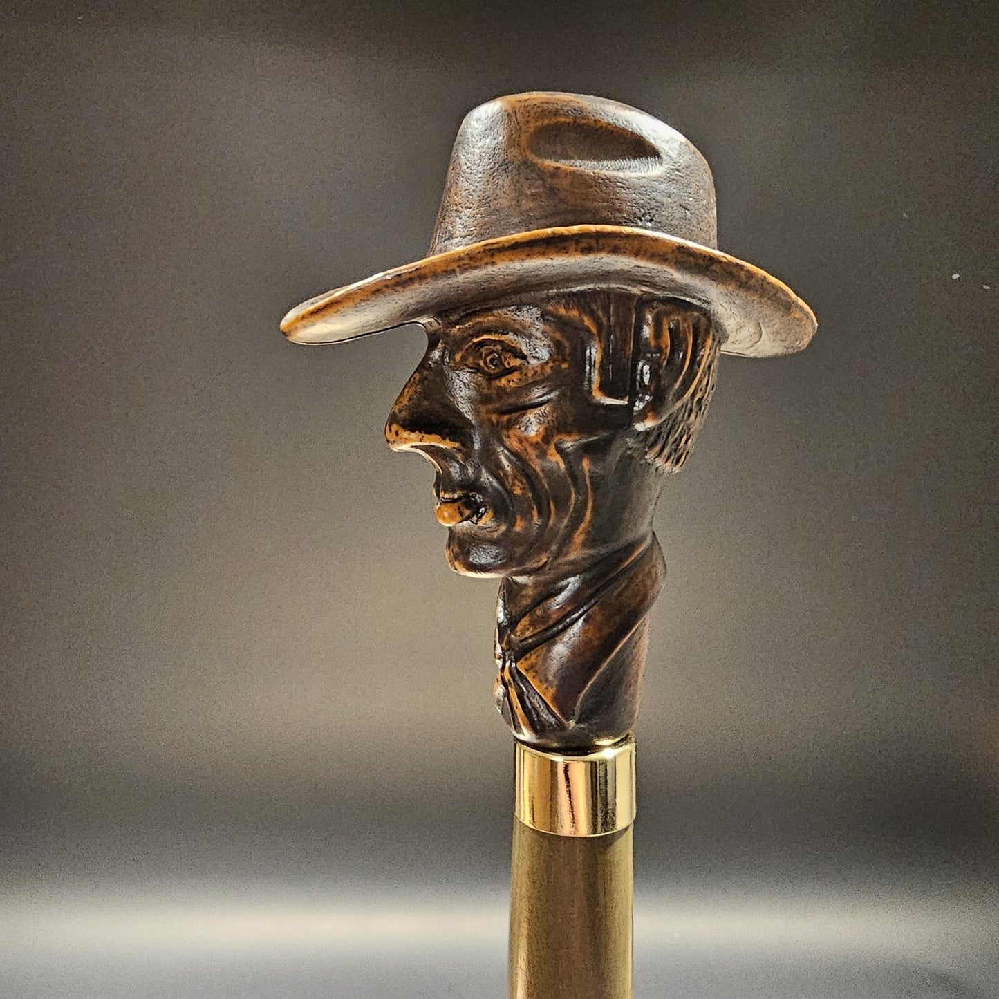 36" Antique Style Cigar Man Walking Stick Cane