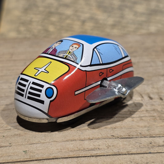 New Tin Litho Wind-Up Toy Mechanical Car