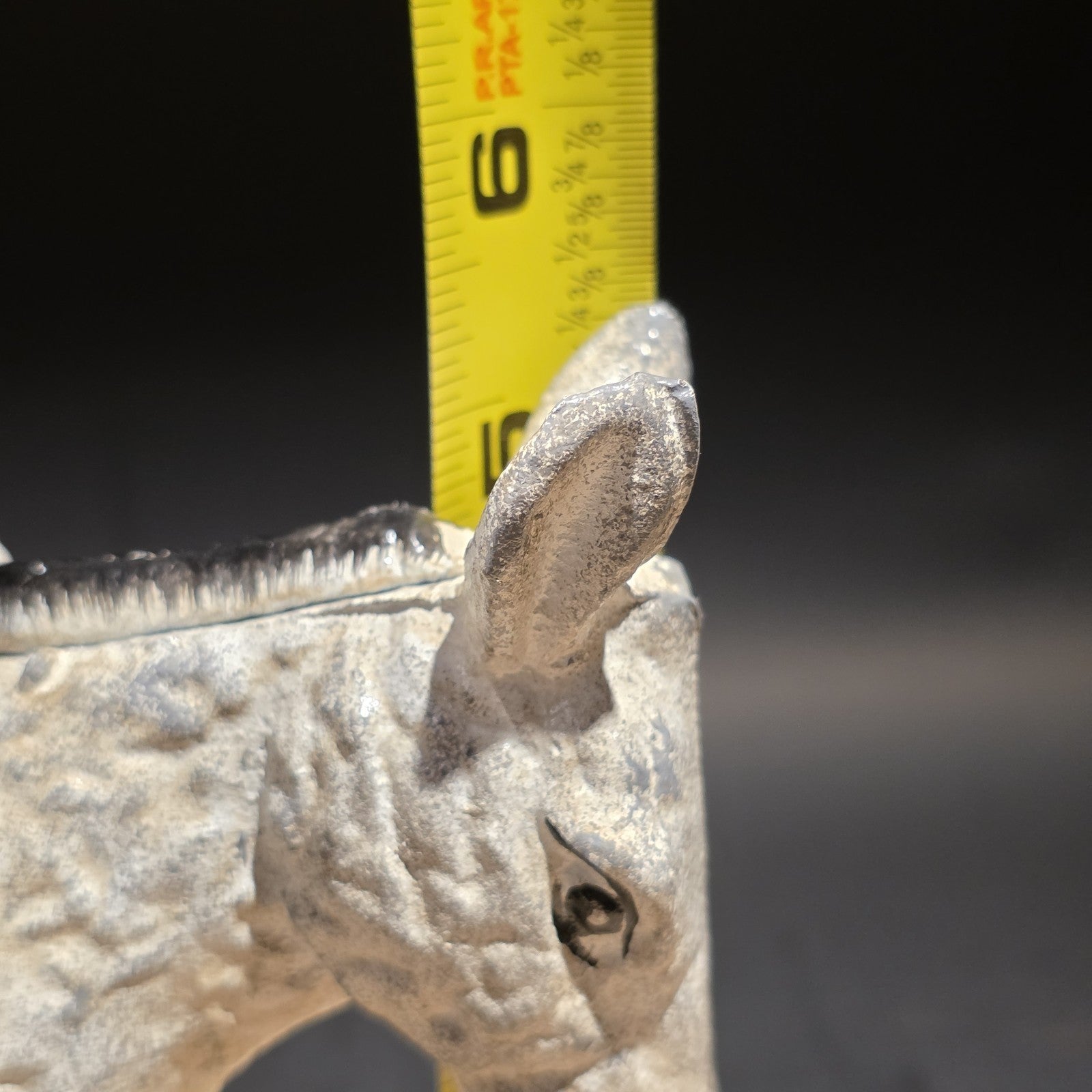 Antique Vintage Style Cast Iron Flying Donkey Coin Bank
