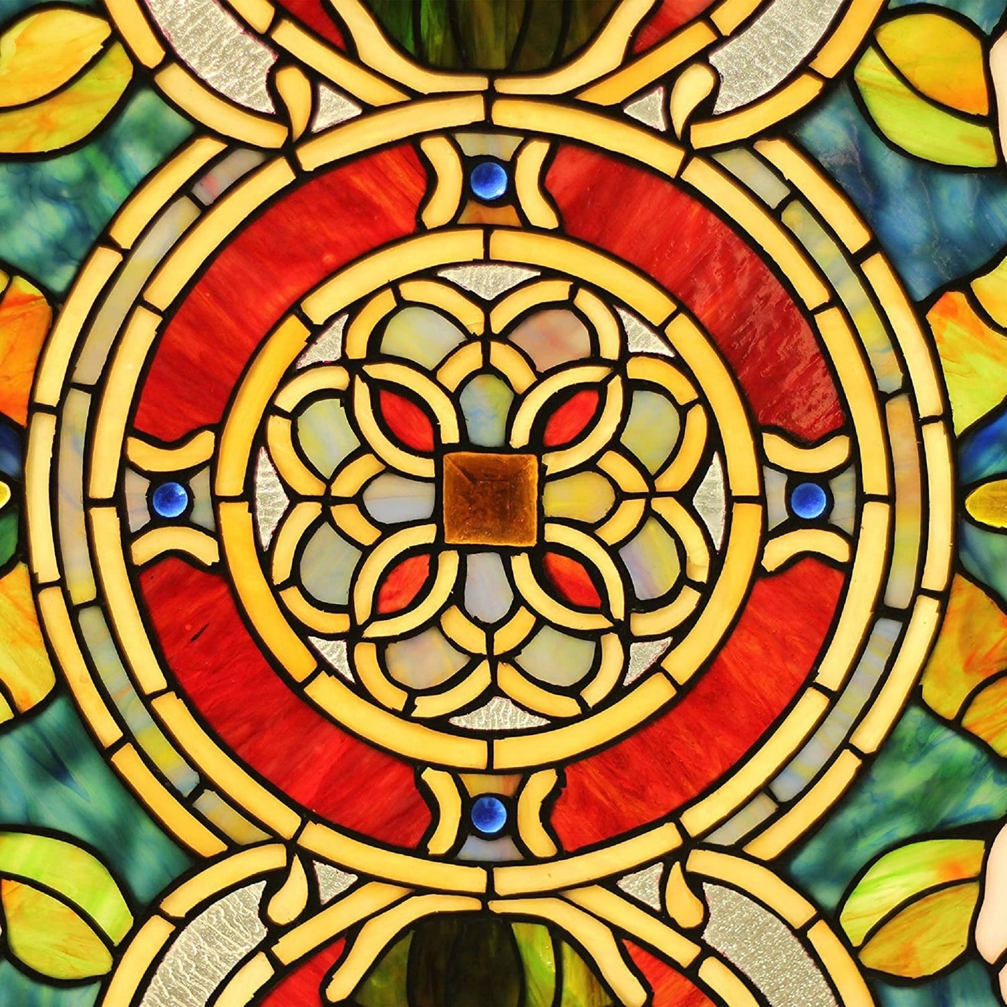 32" Stained Glass Window Hanging Panel Suncatcher