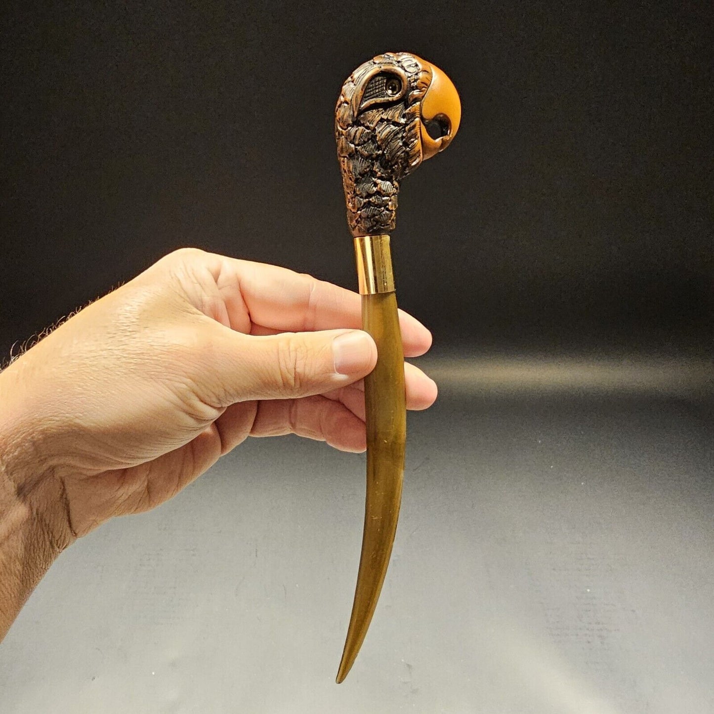 Antique Style Parrot Letter Opener Desk Collectible
