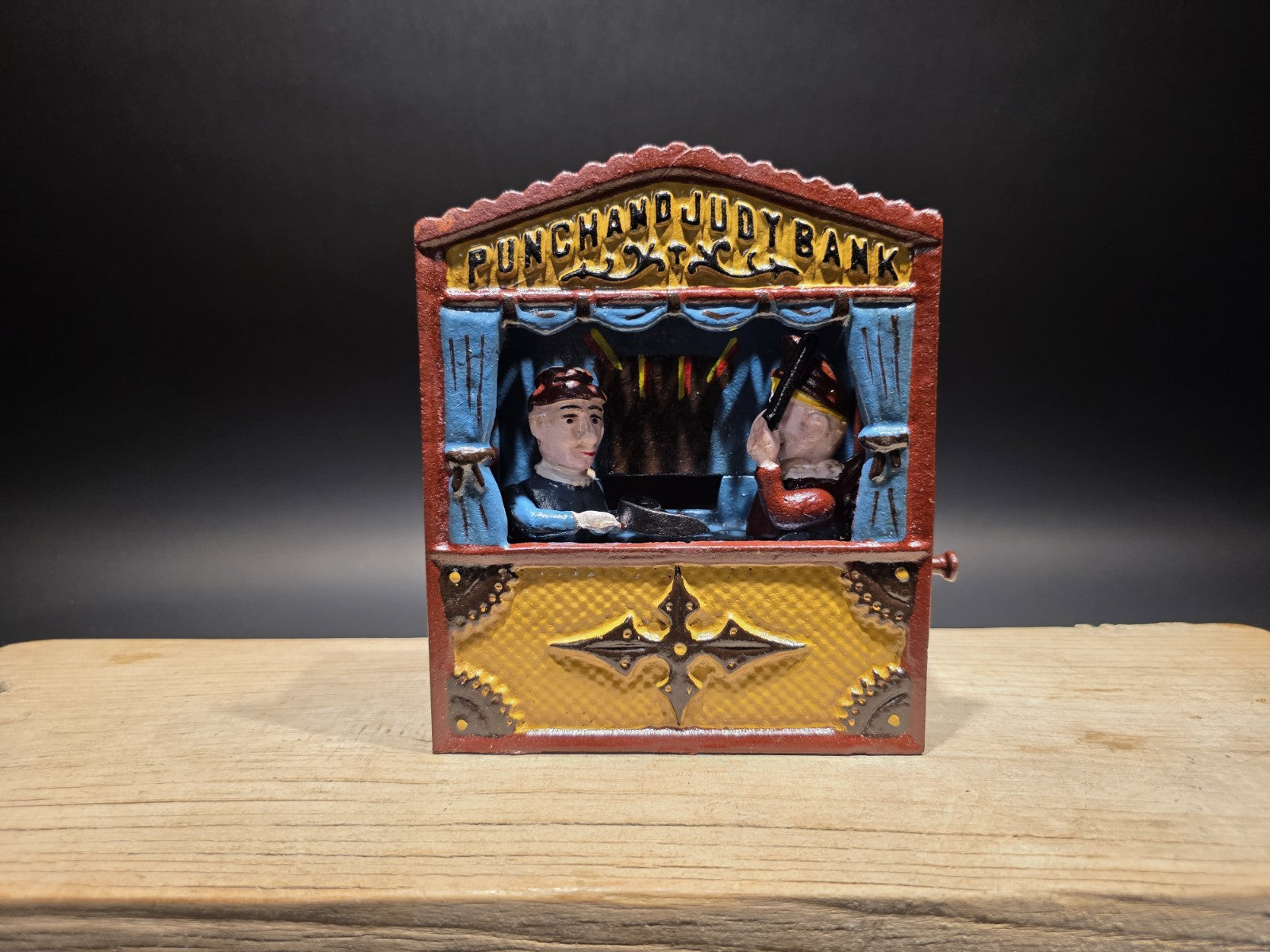 Antique Style Cast Iron Mechanical Coin Bank