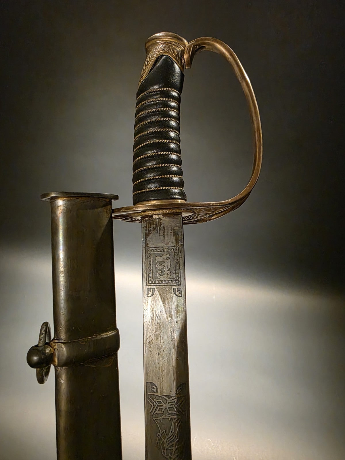 40" Antique-Style 1850 Confederate Civil War Sword