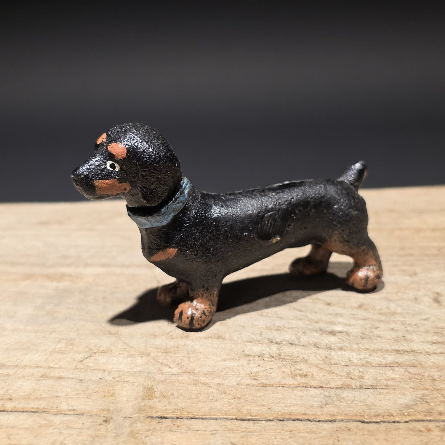 Cast Iron Dachshund Dog Figurine – Vintage Style Mini Animal Figure