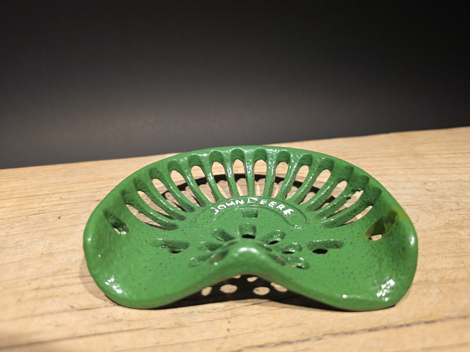5" Antique Vintage Style Cast Iron John Deere Miniature Tractor Seat Sample