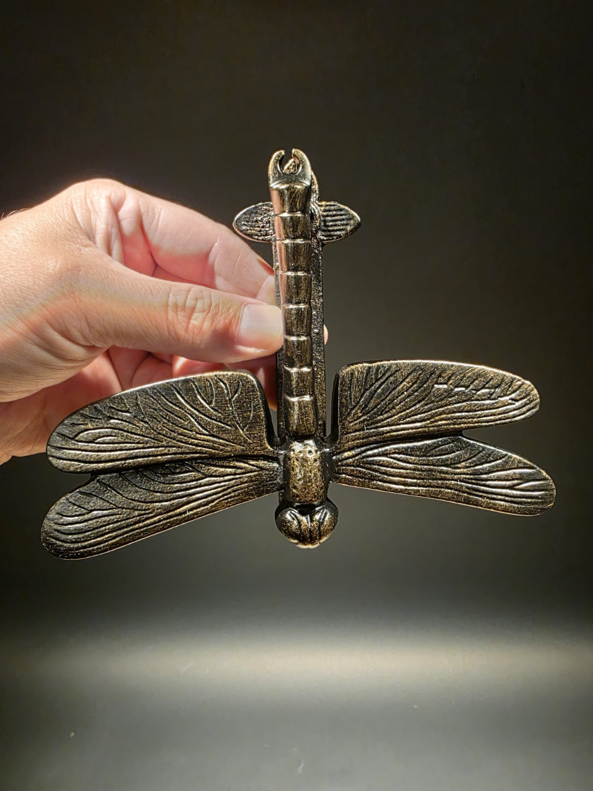 Antique Brass Vintage Style Cast Iron Dragonfly Door Knocker
