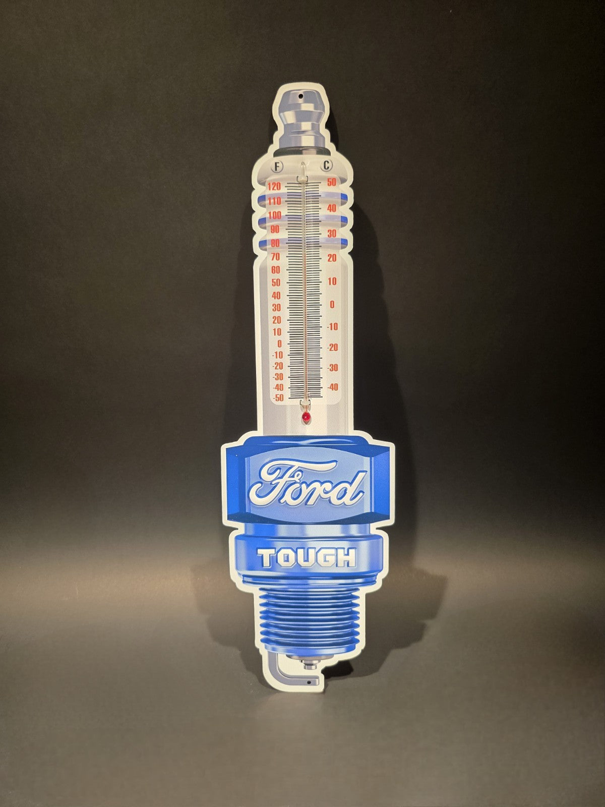 17 1/2 " Metal Vintage Style Ford Thermometer Sign