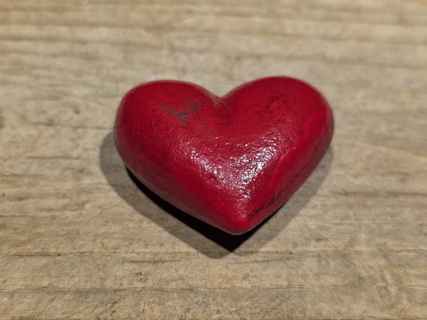 Vintage Style Cast Iron Red Heart