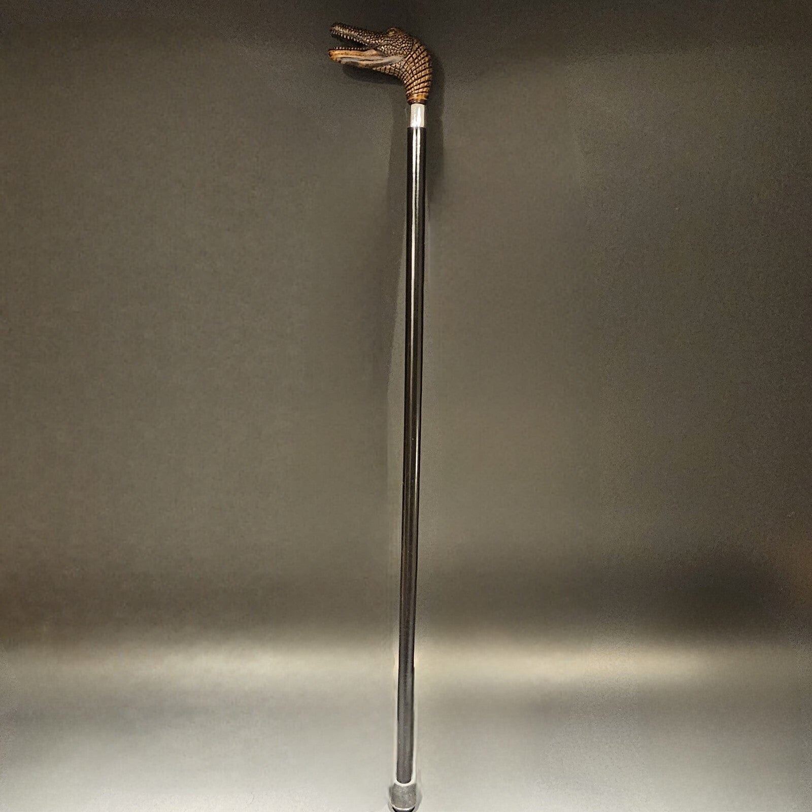 36" Antique Style Gator Head Walking Stick Cane