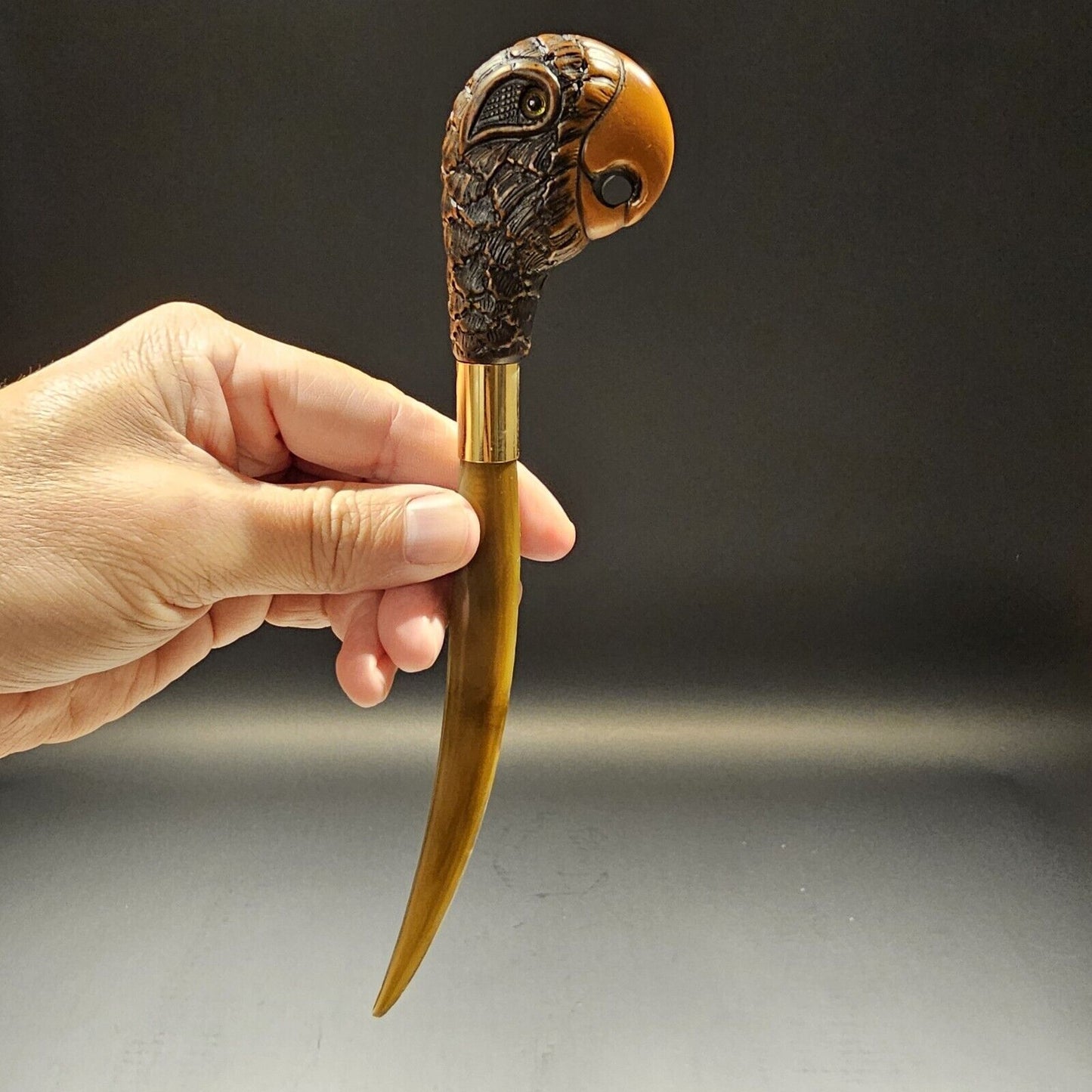 Antique Style Parrot Letter Opener Desk Collectible