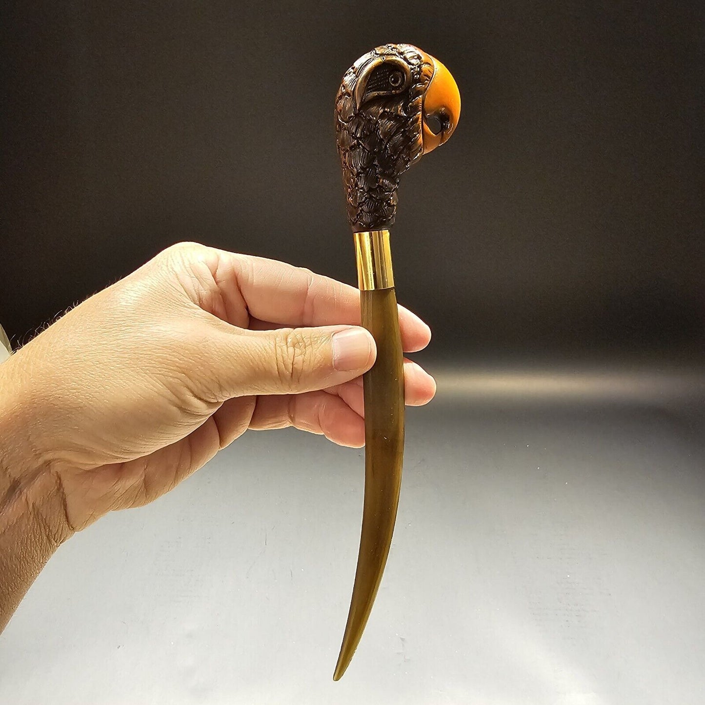 Antique Style Parrot Letter Opener Desk Collectible
