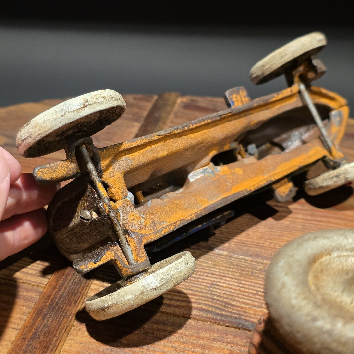 Cast Iron Race Car Toy Set – Vintage Style Open Wheel Racer Pair