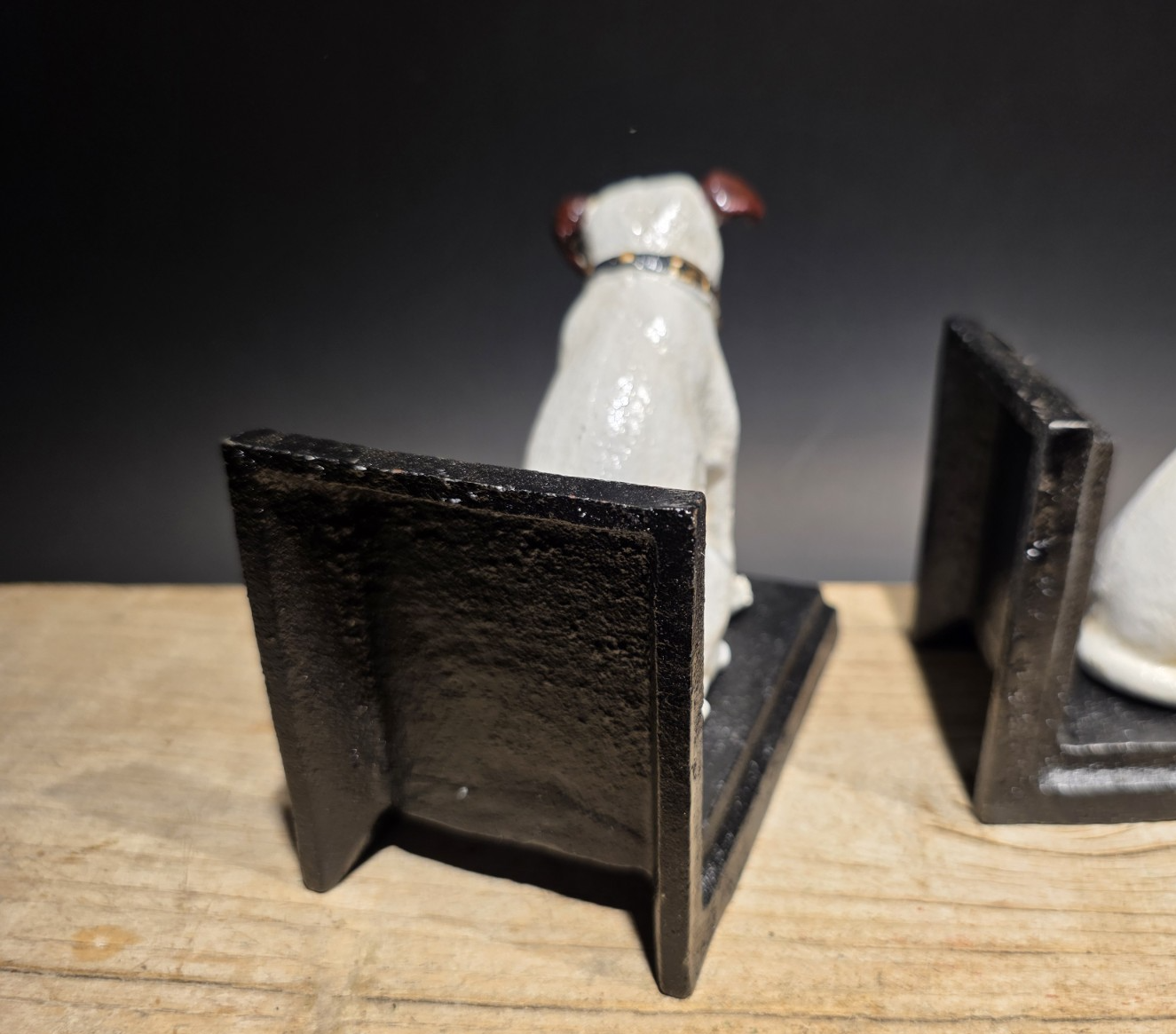 Pair of Cast Iron Nipper Dog Bookends