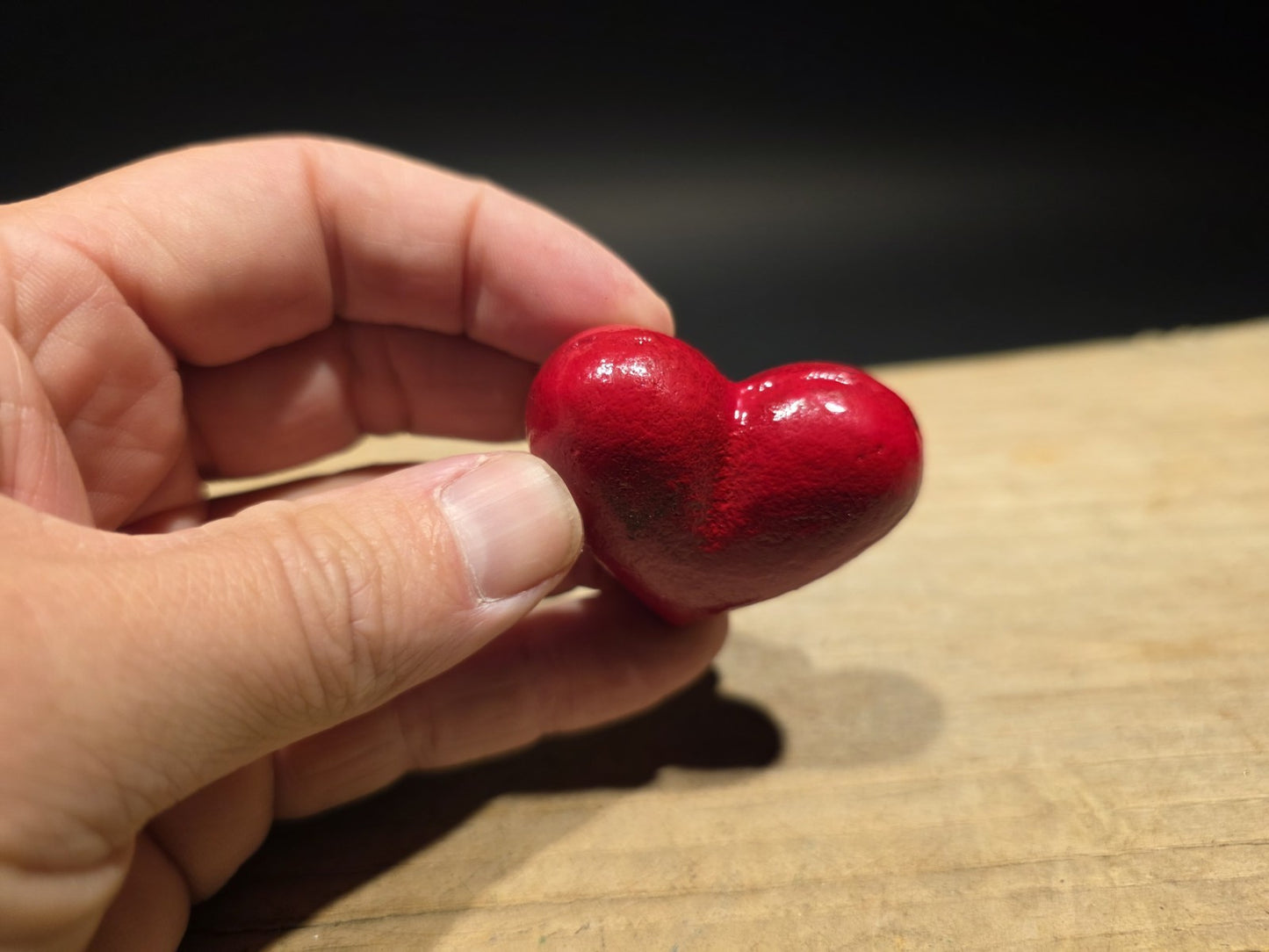 Vintage Style Cast Iron Red Heart
