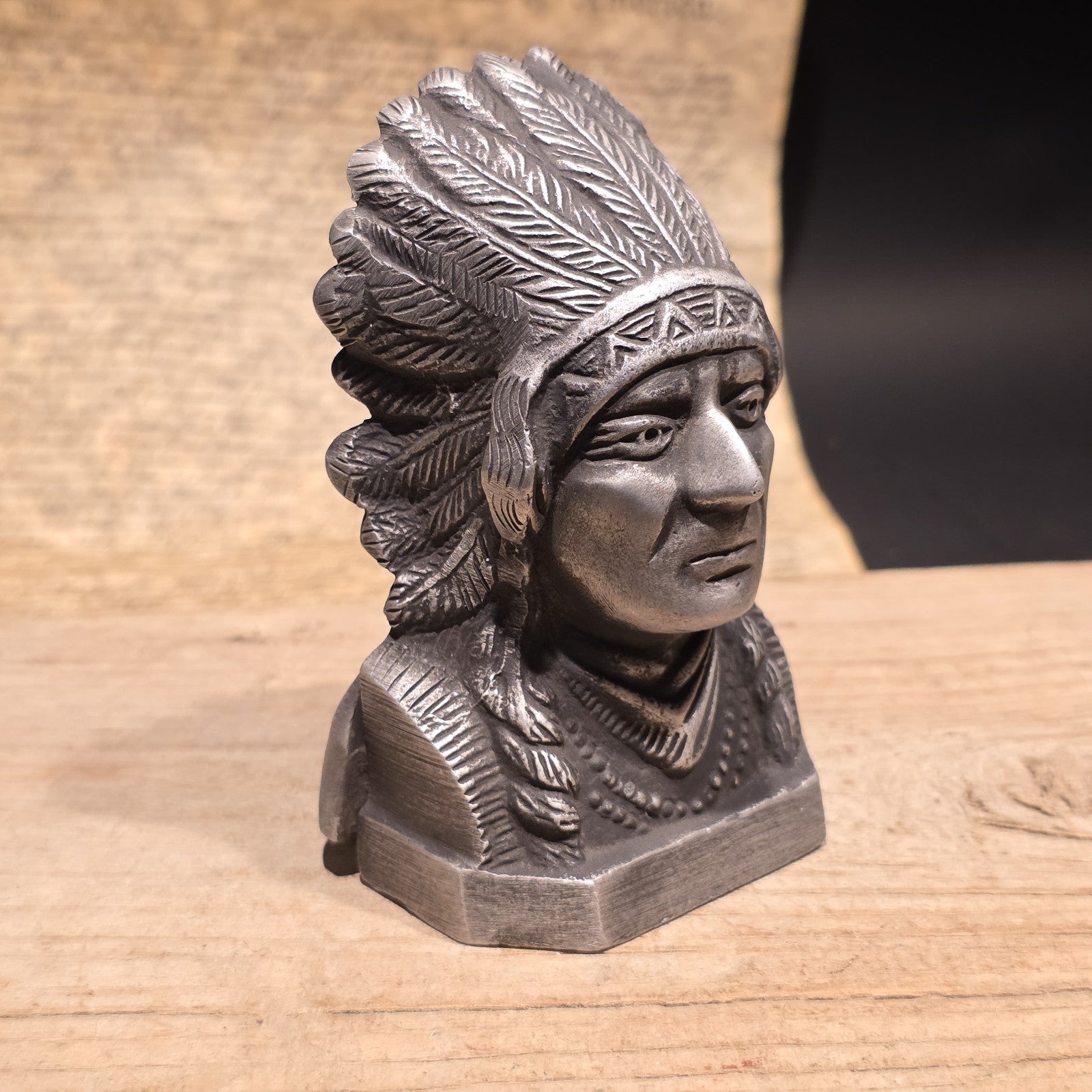 5" Vintage Style Metal Indian Motorcycle Coin Bank