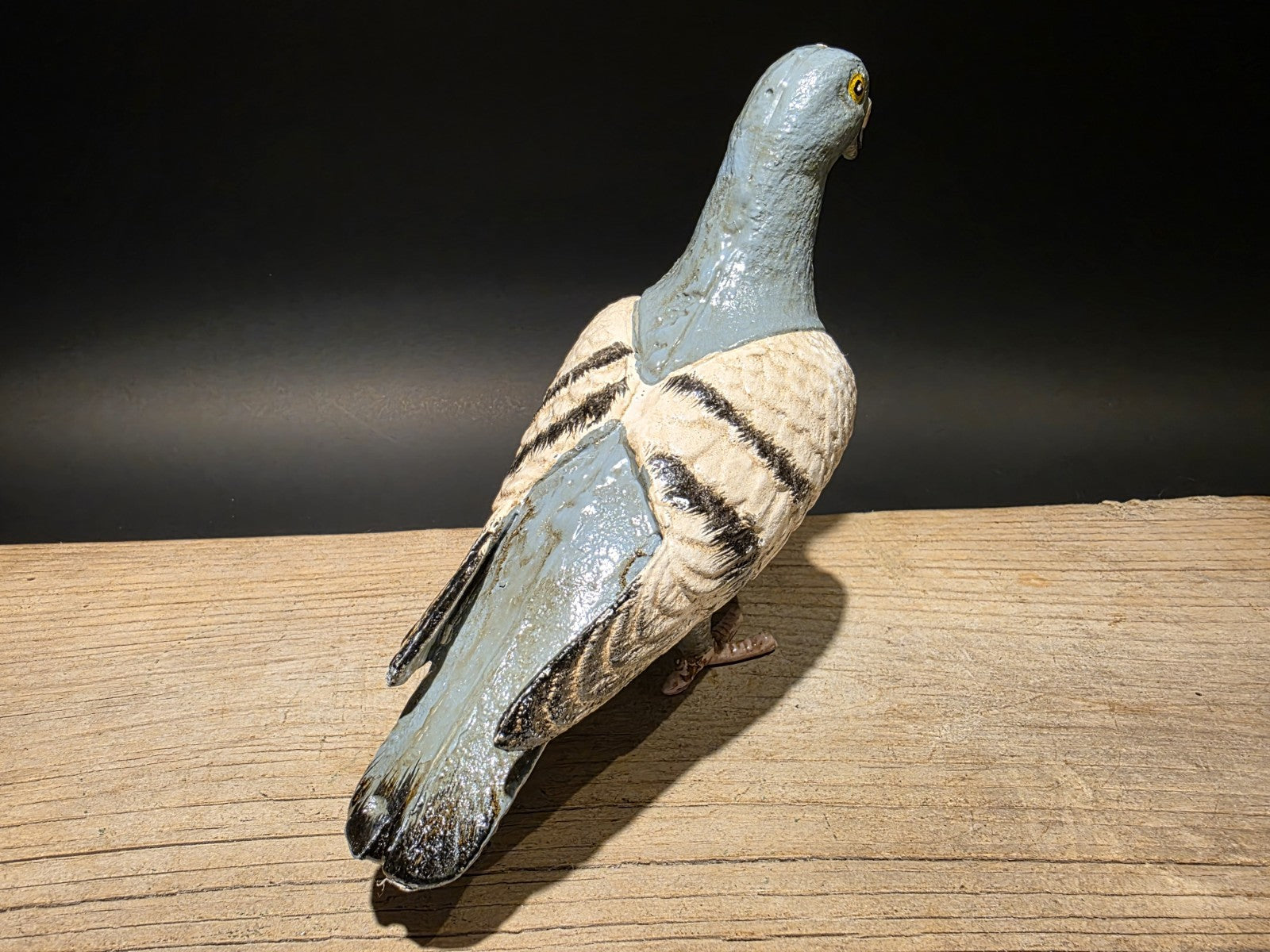 Antique Vintage Style Cast Iron Pigeon Decoy