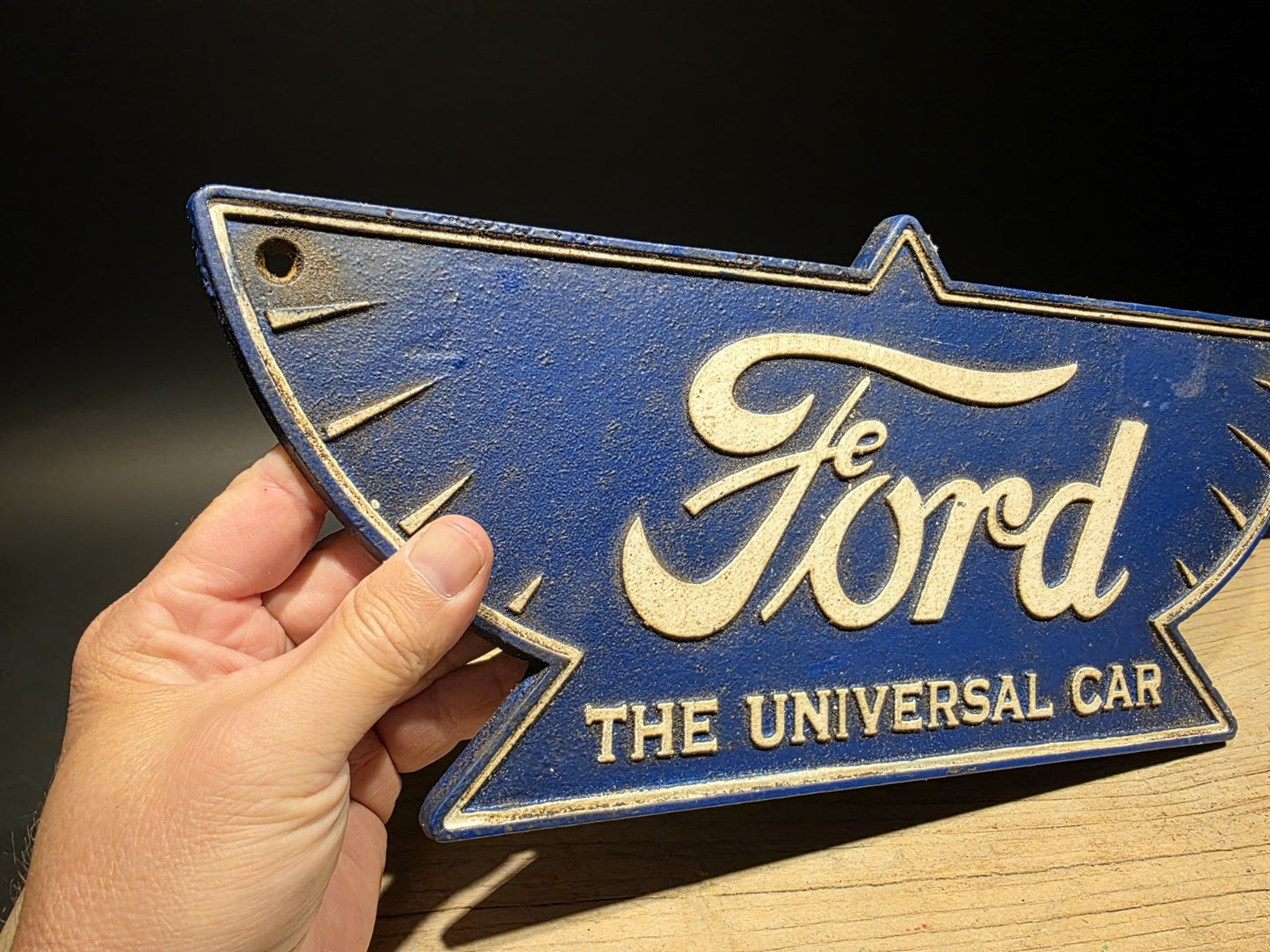 Antique Vintage Style Cast Iron Ford Car Sign Plaque
