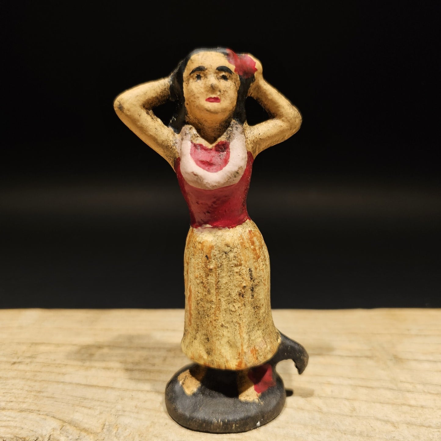 Antique Vintage Style Cast Iron Hula Dancer Bottle Opener