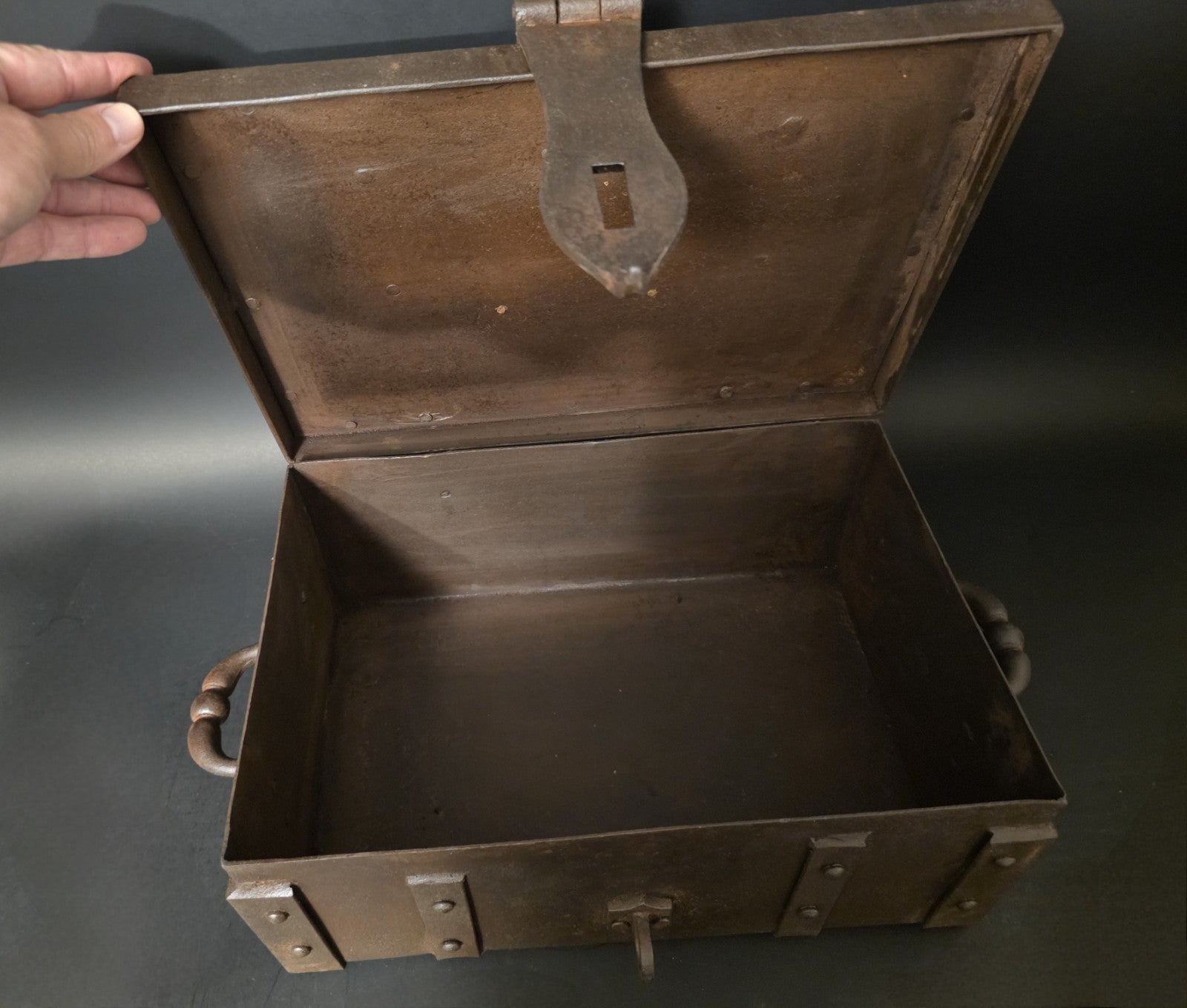15" Antique Style Cast Iron Winchester Ammunition Chest Strongbox
