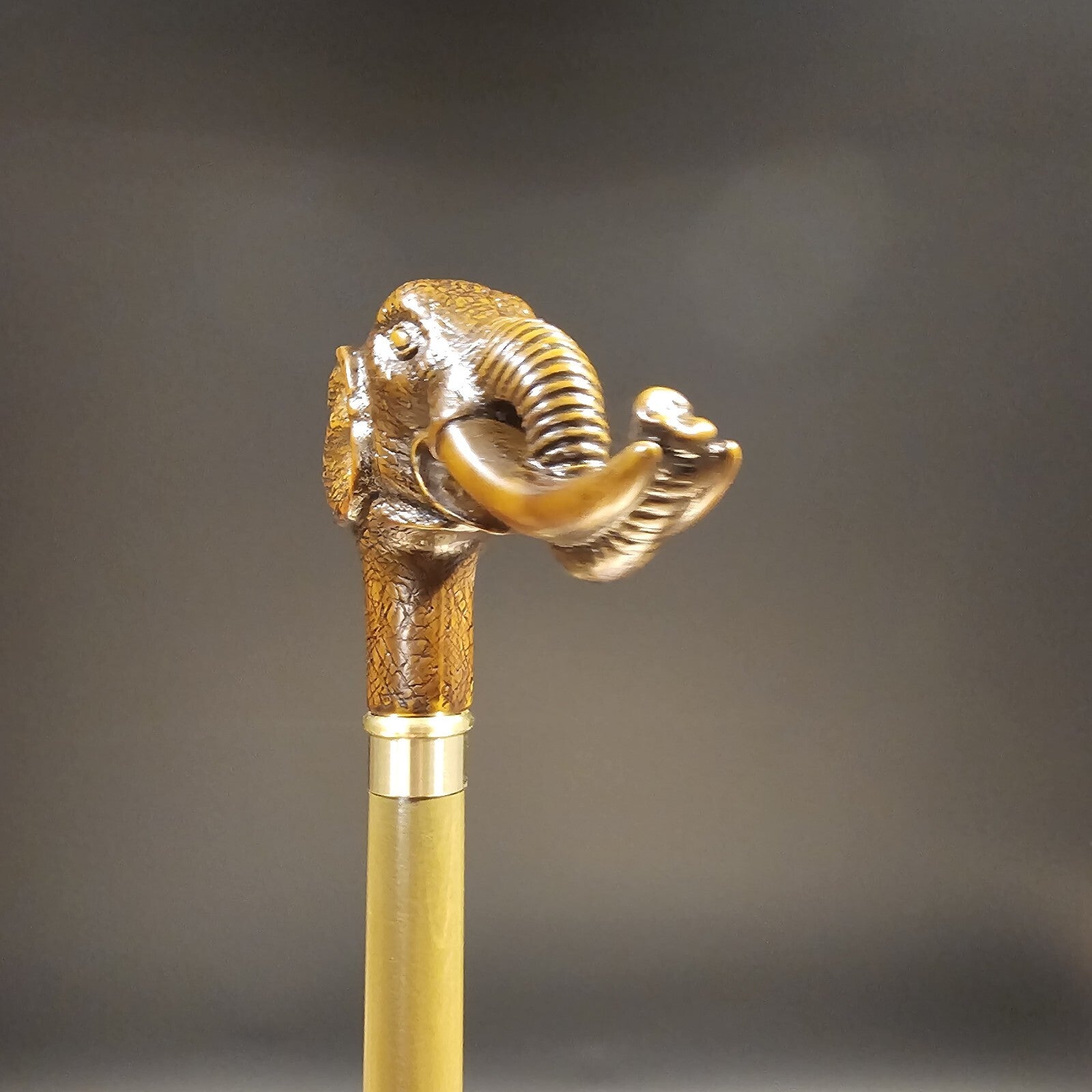 36" Antique Style Elephant Walking Stick Cane