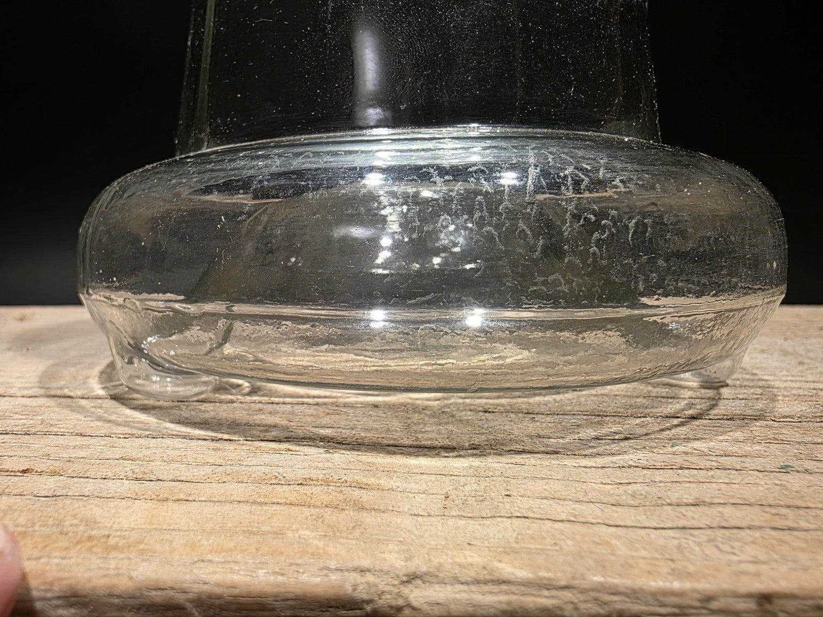 6 1/2" Antique Vintage Style Table Top Blown Glass Fly Wasp Insect Trap Catcher