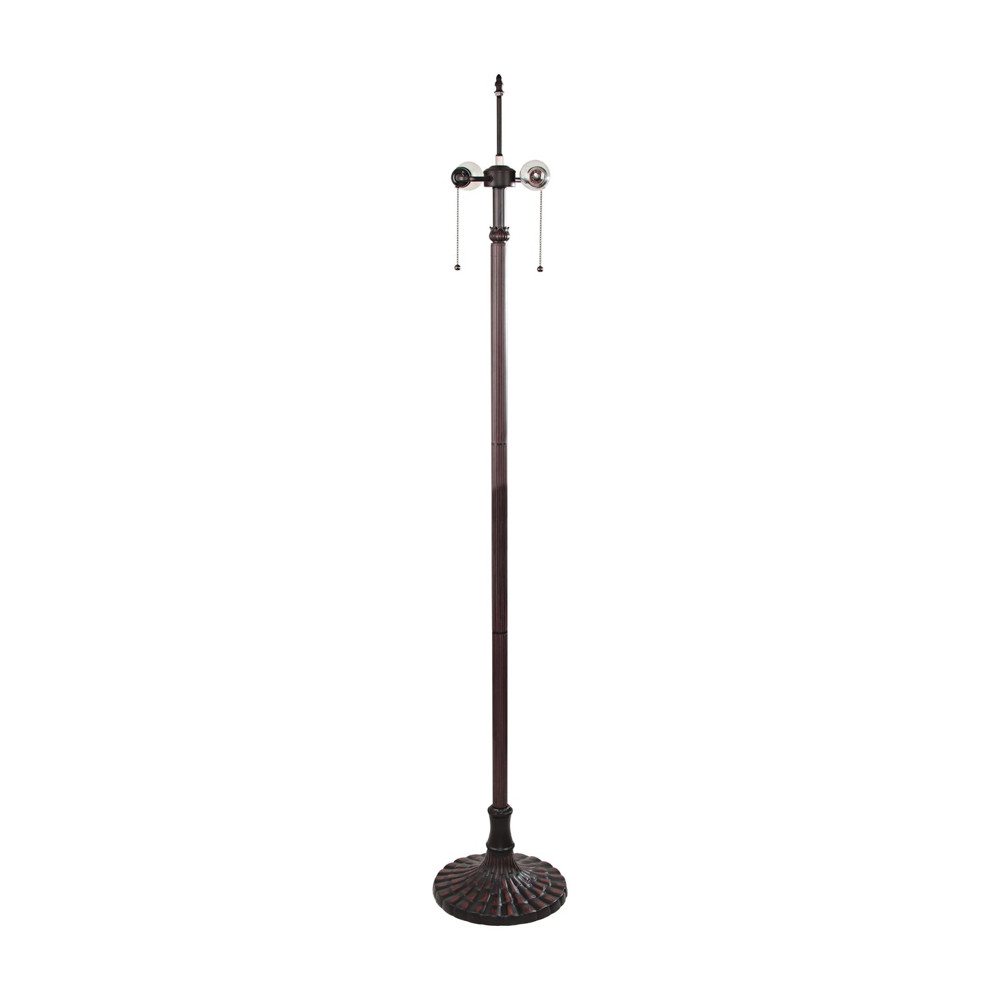 65.1" Antique Vintage Style Stained Glass Floor Lamp