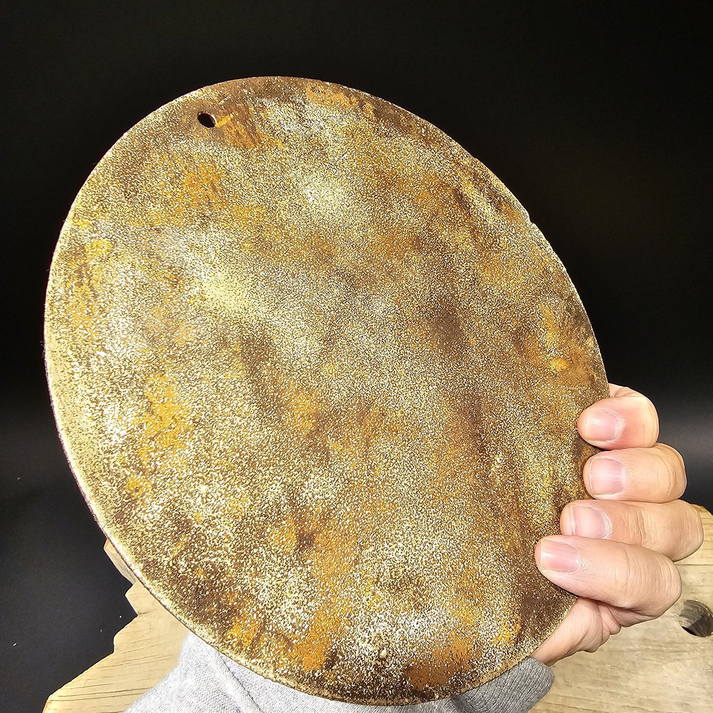 8" Antique Vintage Style Round Metal Sign Plaque
