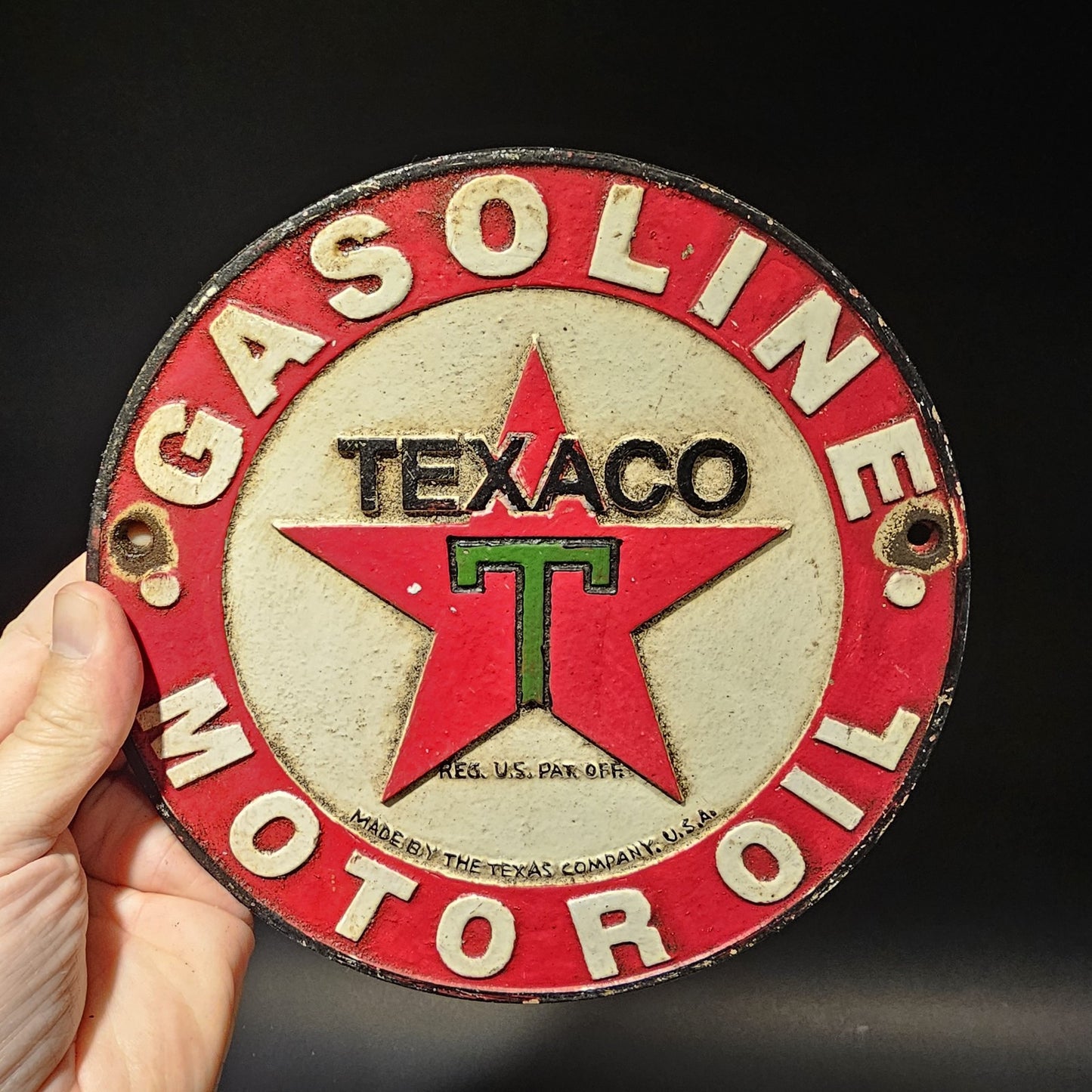 8" Antique Vintage Style Round Metal Sign Plaque