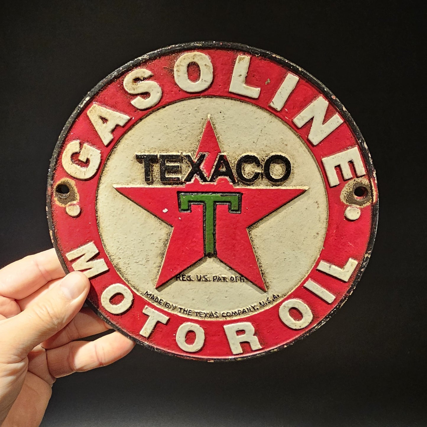 8" Antique Vintage Style Round Metal Sign Plaque