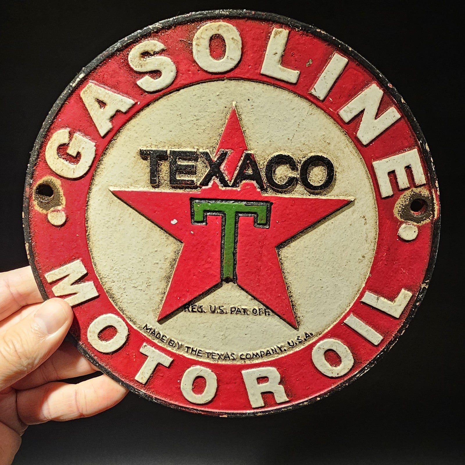 8" Antique Vintage Style Round Metal Sign Plaque