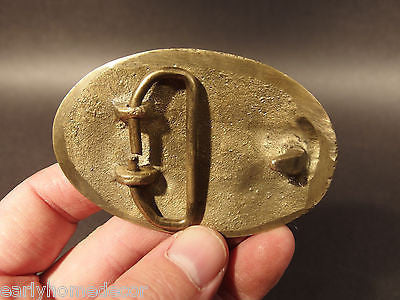 Antique Style Military Civil War Union Soldier US Belt Buckle Plate SOLID Brass - Early Home Decor