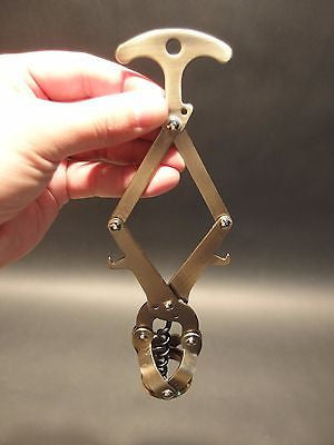 Antique Vintage Style Lazy Tong Multi lever Corkscrew Wine Bottle Opener - Early Home Decor